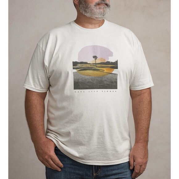 Linksoul Other - Linksoul Mens 2XL White Graphic Golf Landscape “Make Par Not War” Casual